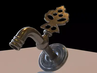 Ottoman fountain tap 3D model
