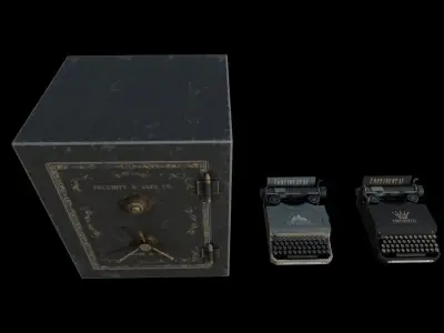 Bank Prop Pack 1 Low-poly 3D model