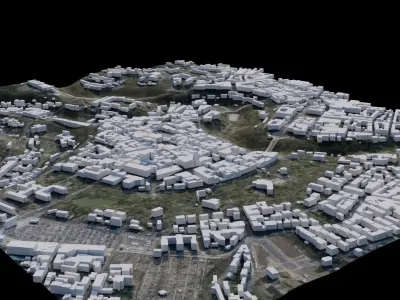 Luxembourg - Luxembourg city 3D model