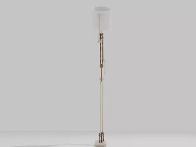 Walking Man Posable Floor Lamp Low-poly 3D model