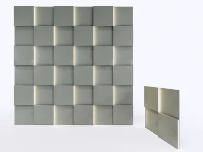 Wall decorative light 3d panel  Free 3D model