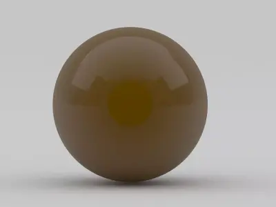 Pool Snooker Ball brown 3D model