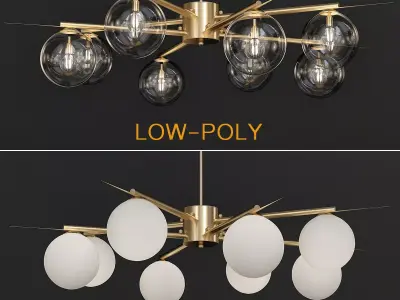 CHANDELIER VENEZIA 3d model Low-poly 3D model