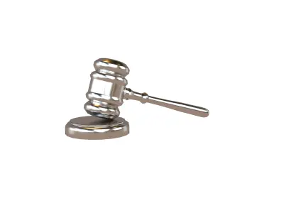 Gavel v1 007 Low-poly 3D model