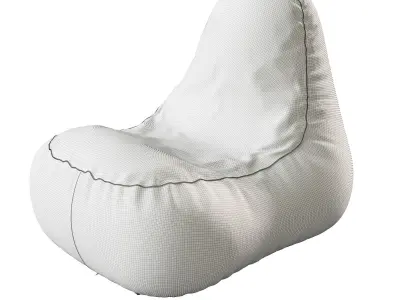 Inflatable sun lounger 3D model