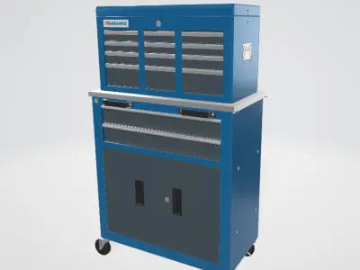 LARBANKE 8 Drawer Rolling Tool Ches Low-poly 3D model