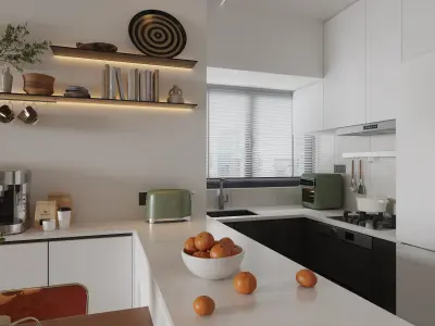 kitchen 3D model 13