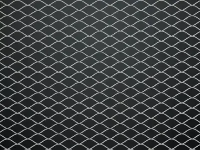 Wave Grille Metal Mesh PBR Seamless Texture
