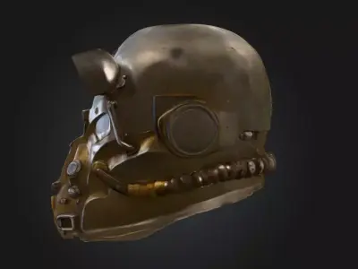 Power Armor Sentinel Low-poly 3D model