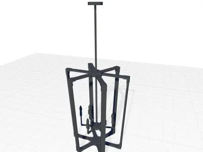Caenada Light Candle Chandelier 3D model