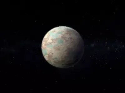 Alien Planet 02 Low-poly 3D model