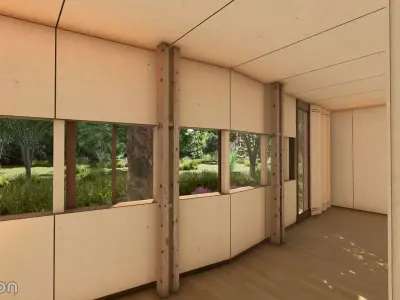Rhino-Plywood House By Herzog and de Meuron Architects  3D model