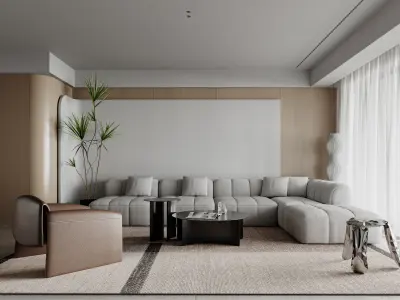 apartment interior scenes     3D model 19