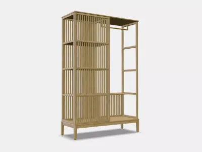 NORDKISA Open wardrobe with sliding door 3D model