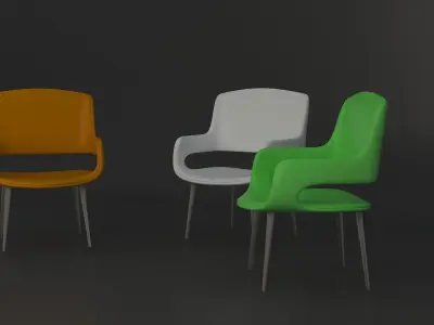 3D CHAIR MODEL 3D model