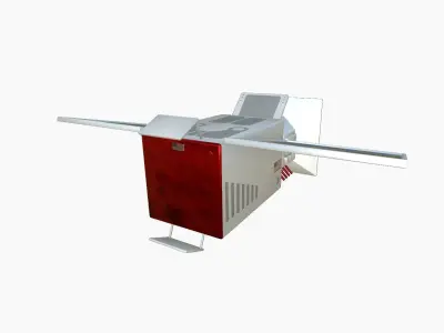 Satellite E09 USA - SciFi Space Design Low-poly 3D model