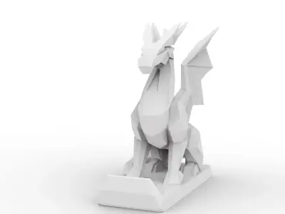 Dragon Low-Poly 3D Printable 3D print model