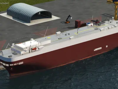  Car Carrier Cargo Ship 