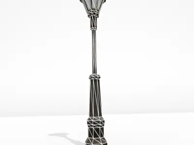 Low Poly Street Lamp Low-poly 3D model