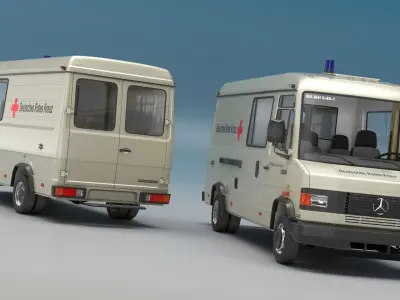  Mercedes Benz T2 507D Medical Transport Van Rigged 
