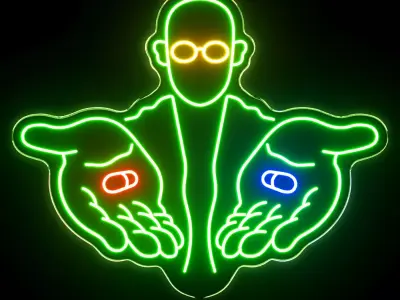 Matrix Neon Sign 3D model