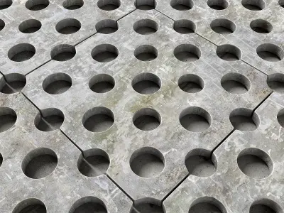 Paving title hole 3D model