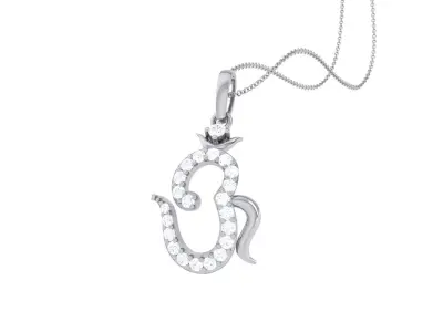 Spiritual Om Pendant 3D print model