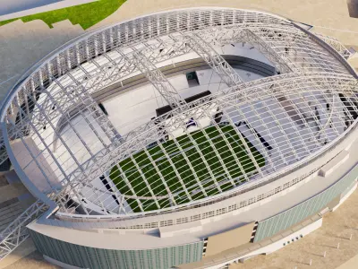 AT and T Stadium - Cowboys 3D model