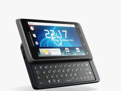 Motorola Milestone 2 Low-poly 3D model