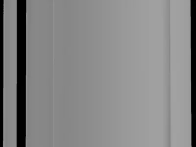 2 fire extinguisher and  advertisement kiosk  3d mode obj  fbx Low-poly 3D model