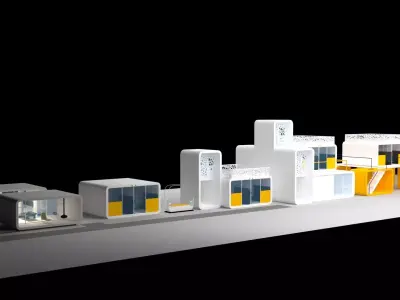 Modular house 3D model