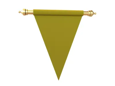 Pennant V2 006 Low-poly 3D model