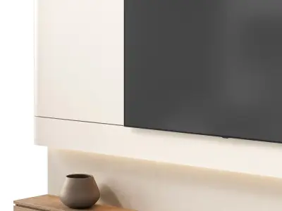 RJ Easy Design TV Wall 02 3D model