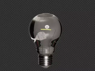 Light Bulb Tungsten Light Bulb Vintage 3D model