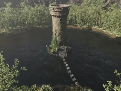 Tower Scene 3D model