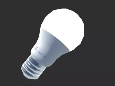 LED lightbulb  Free low-poly 3D model