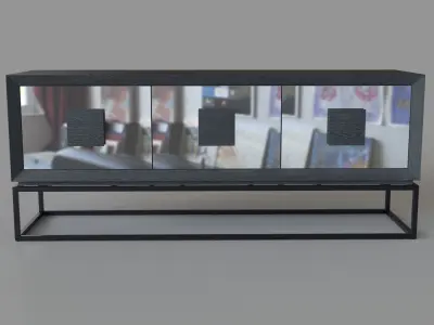 Etna 66 Wide Sideboard 3D model