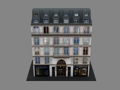 Typical Parisian Apartment 3d Building 10 3D model