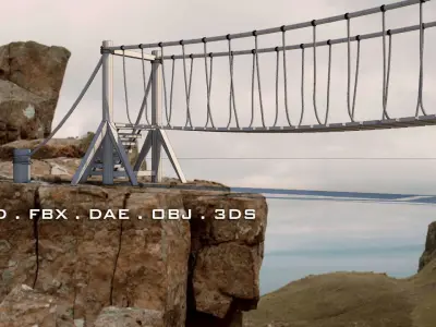 Rope Bridge Free 3D model