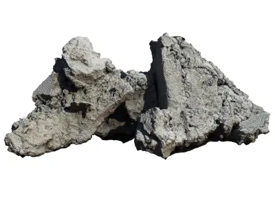 Debris rock Low-poly 3D model