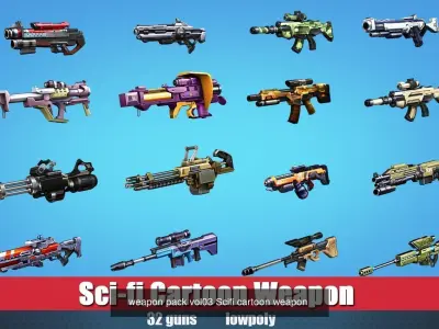 weapon Collection 3D Model Pack