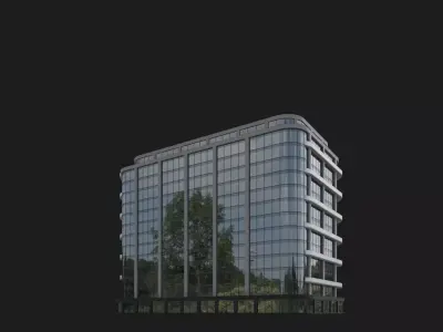 Waveform Residences Low-poly 3D model