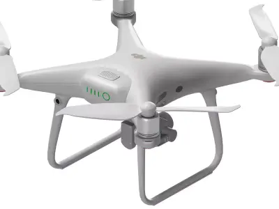 DJI Phantom 4 Pro Drone White 3D model
