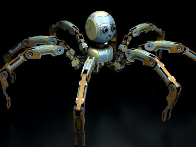 Mecha Robot Creature 3D model