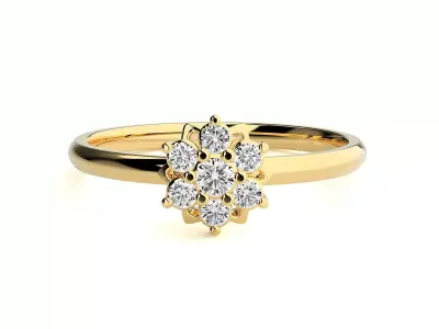 Women ring 3D print model 133