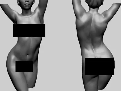Female Torso C 3D model