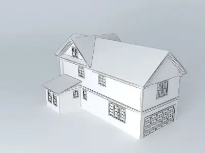 Little Townhouse Free 3D model