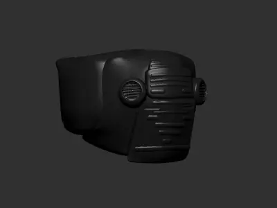 helmet high poly sculpt 3d printable  3D model