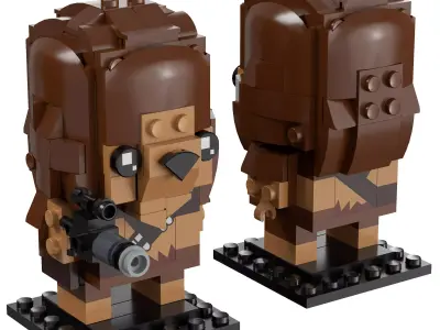 Lego Brickheadz - 41609 Chewbacca 3D model