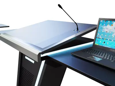  Digital Podium Smart Lectern Multimedia  3D model